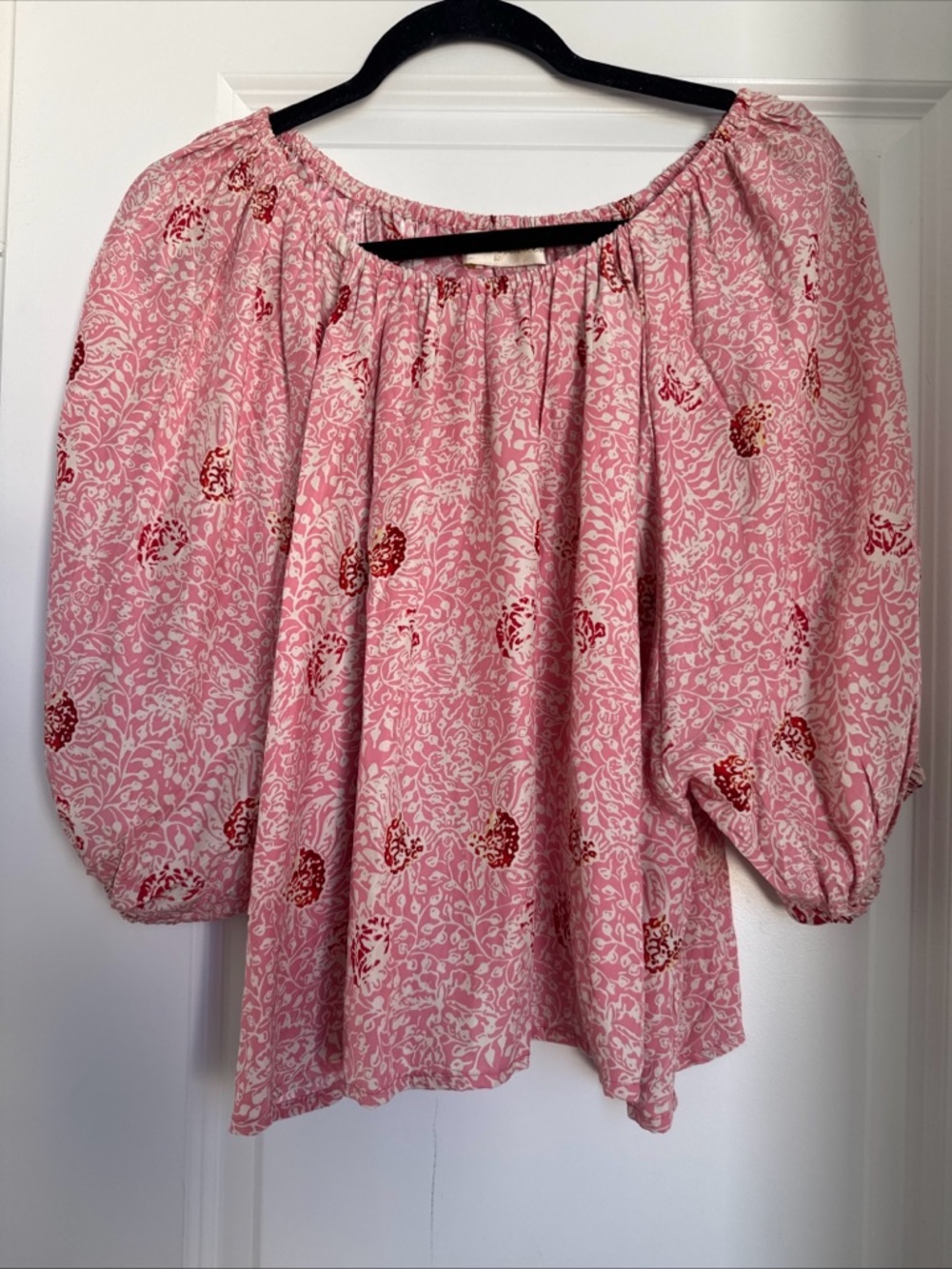 Natalie Martin Ella Top 100% Silk Andromeda Shell Pink Size Medium